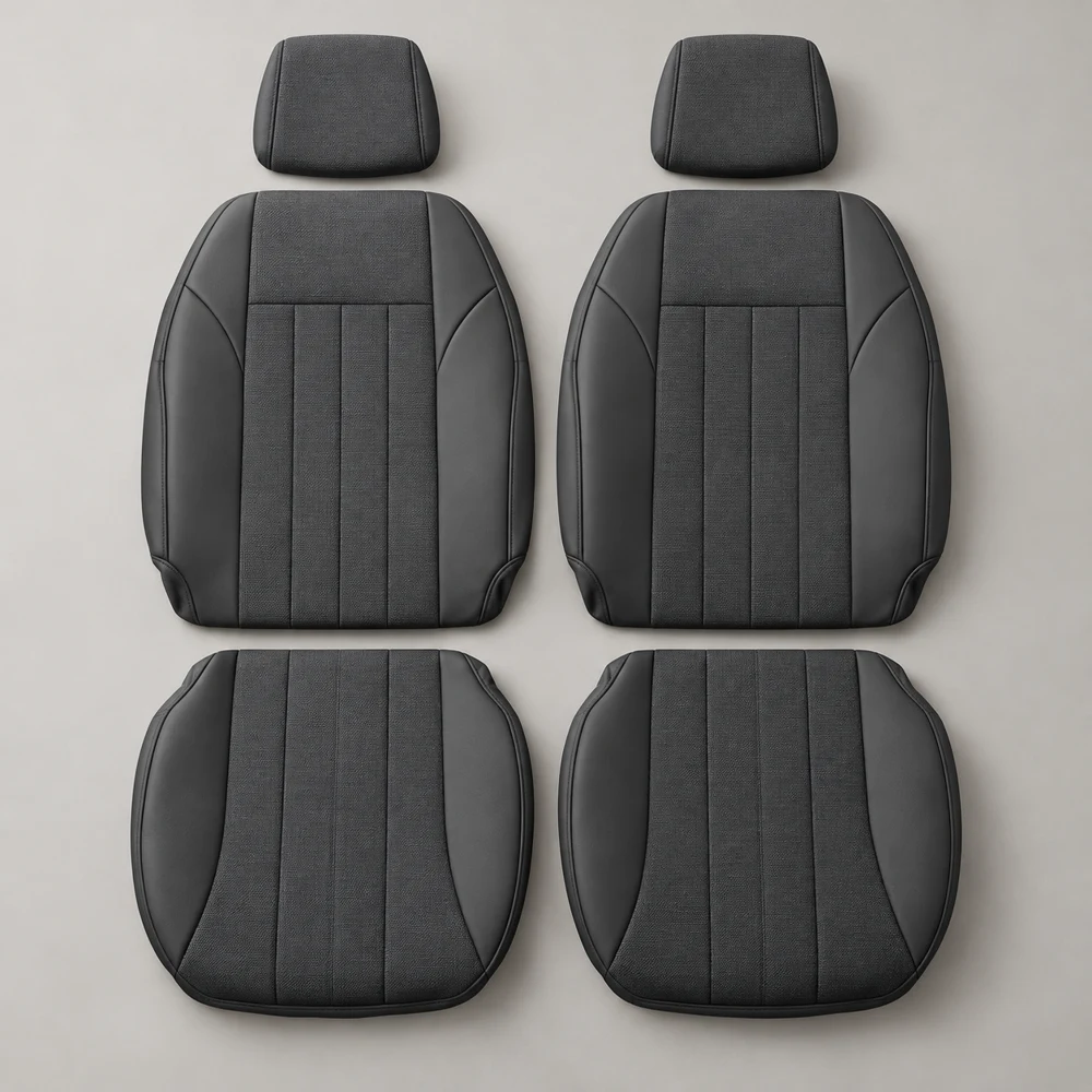 Signature Duo — Graphite; 2 backrest covers, 2 seat-base covers and 2 separate headrest covers