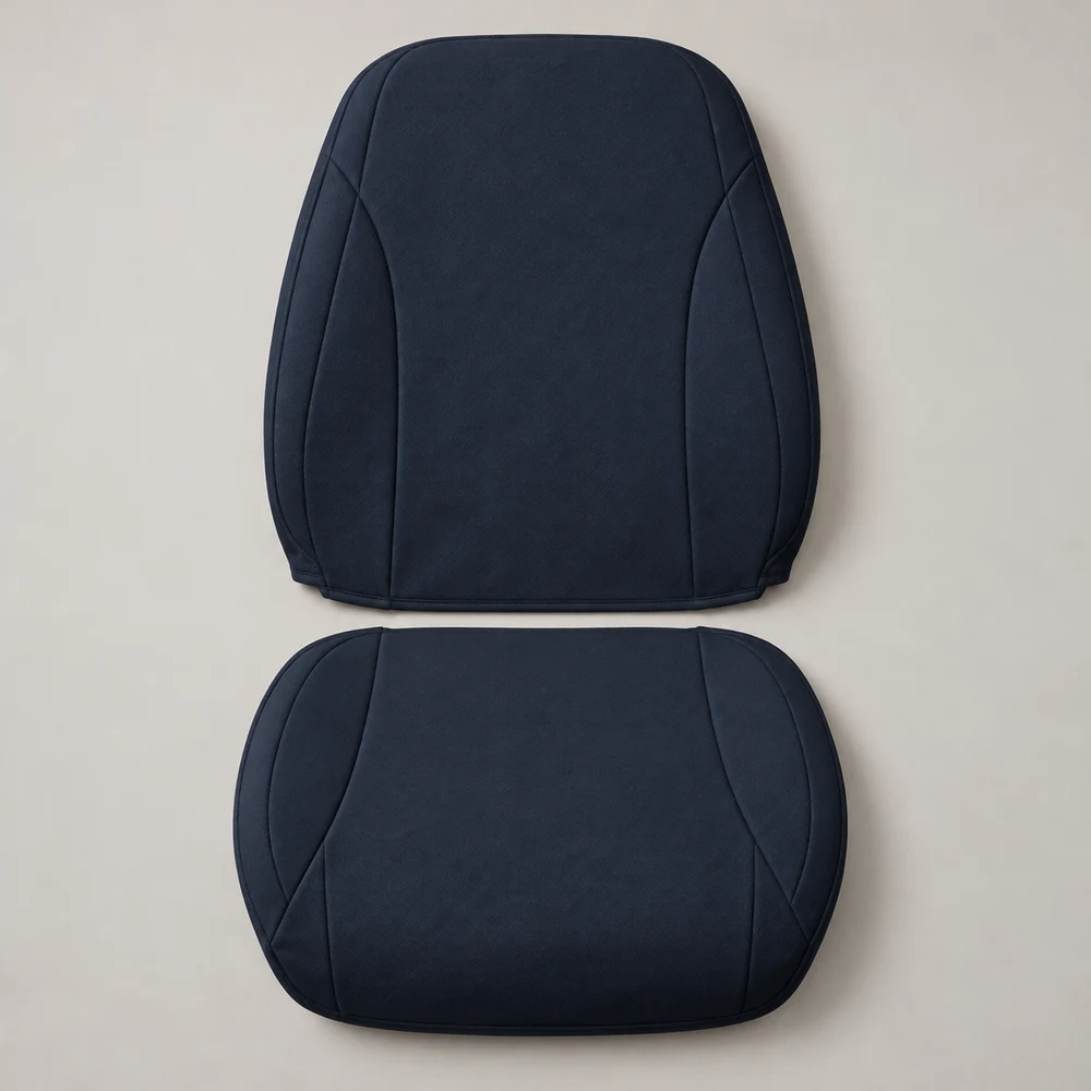 Commute Twill — Midnight; 1 backrest cover and 1 seat-base cover; headrest cover not included